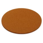 Dessous de verre en feutre Orange foncé Ø 16 cm