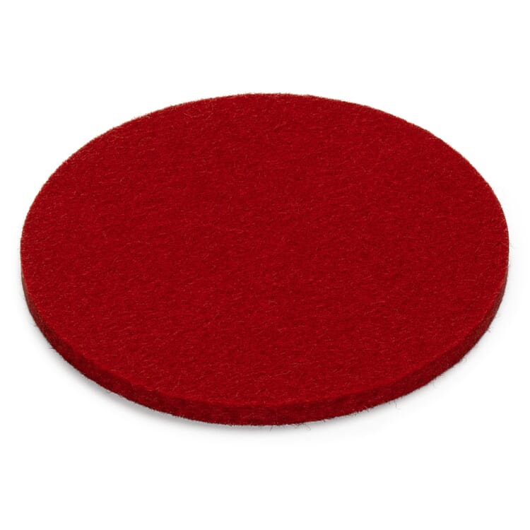 Vilt onderzetters, Rood