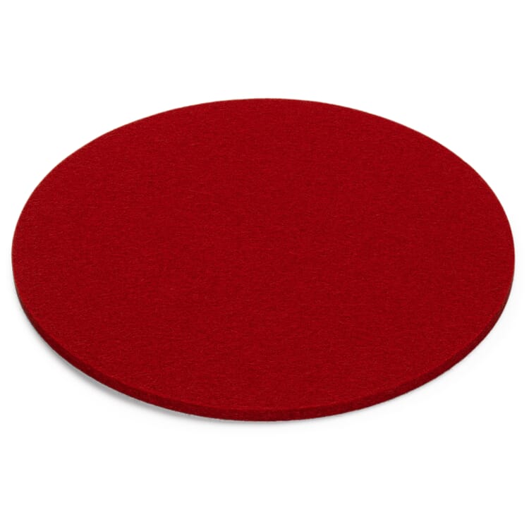 Coaster felt, Red