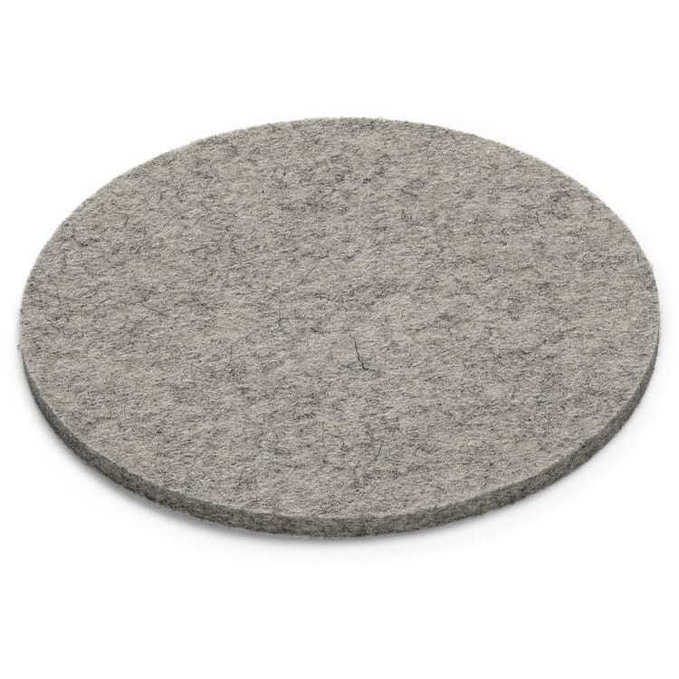 Coaster felt, Light gray, mottled