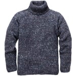 Mens Knit Sweater Blue melange