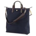 Katoenen canvas shopper Donkerblauw