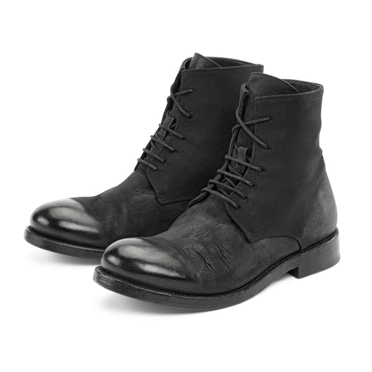 Men's lace-up boot, Black
