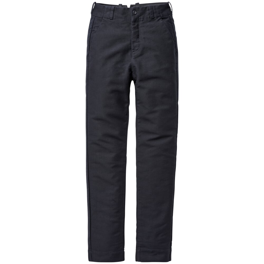 Men's cotton pants, Blueblack Manufactum
