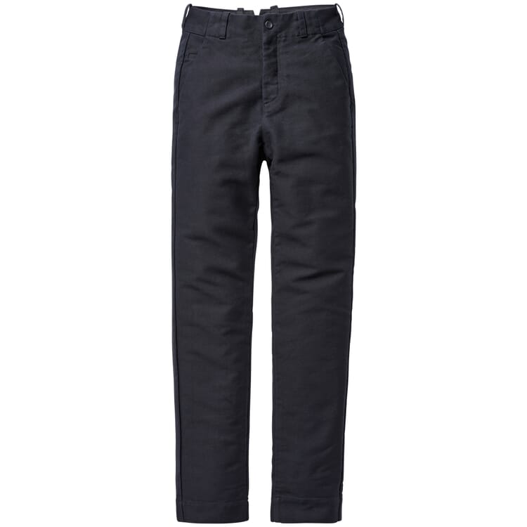 Men's cotton pants, Blue-black