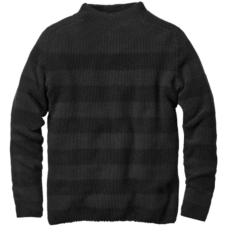 Mens sweater stand-up collar