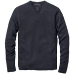 Pull en maille pour homme Noir bleu