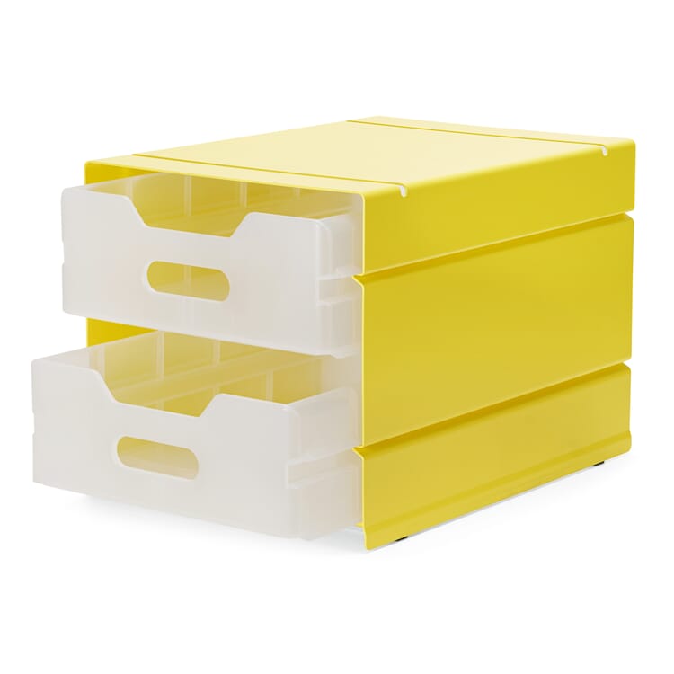 Container ATLAS for 2 Drawers, RAL 1016 Sulfur yellow