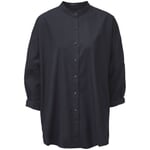 Damen-Oversizebluse Dunkelblau