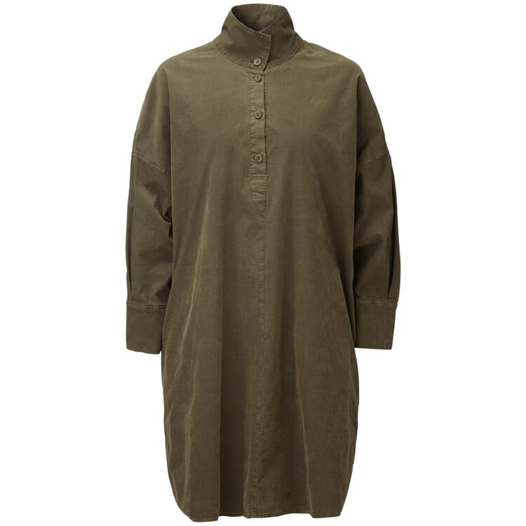 Damenkleid Feincord Oversize, Grün