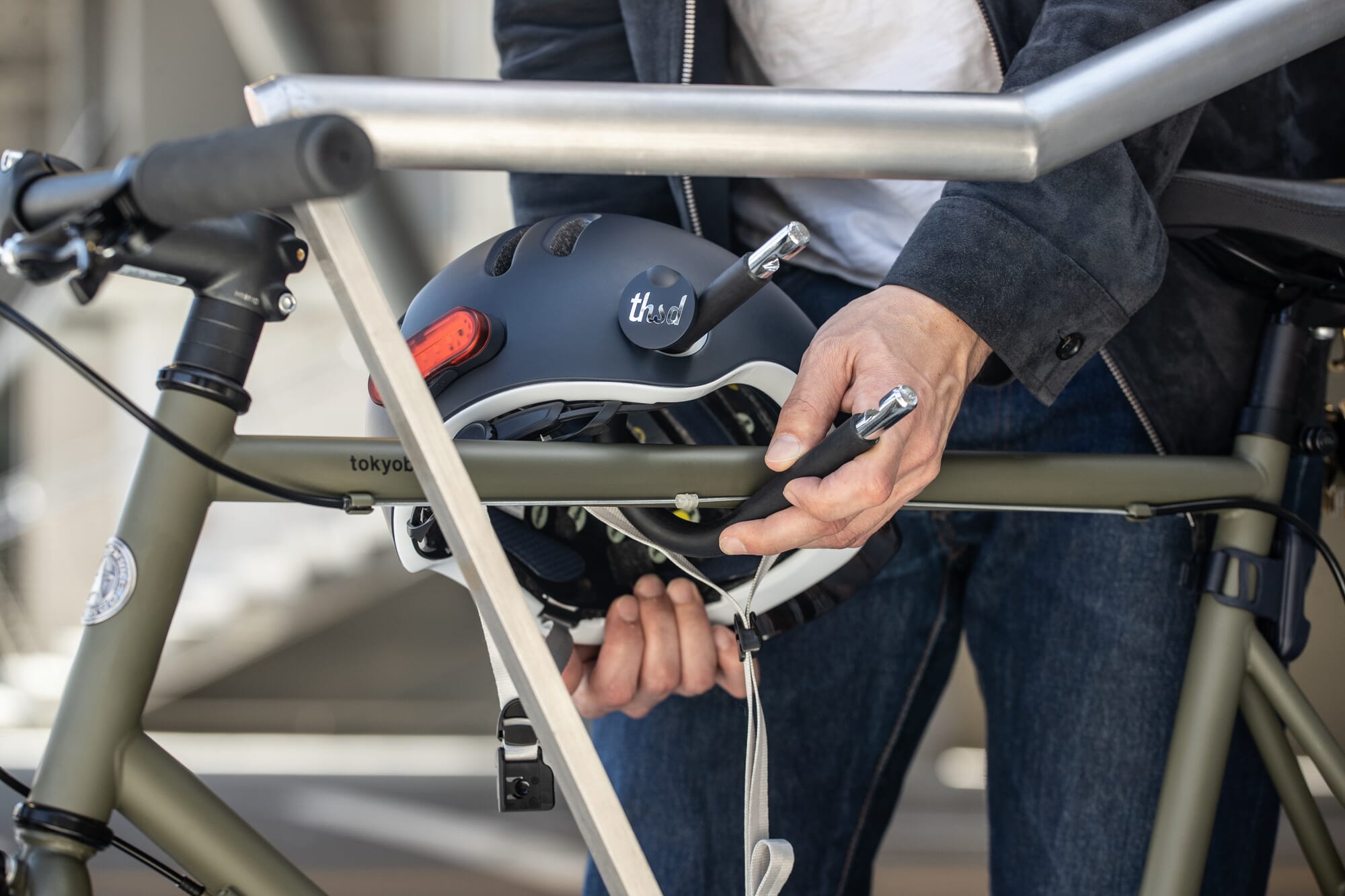 Bike helmet Chapter, Matte blue | Manufactum
