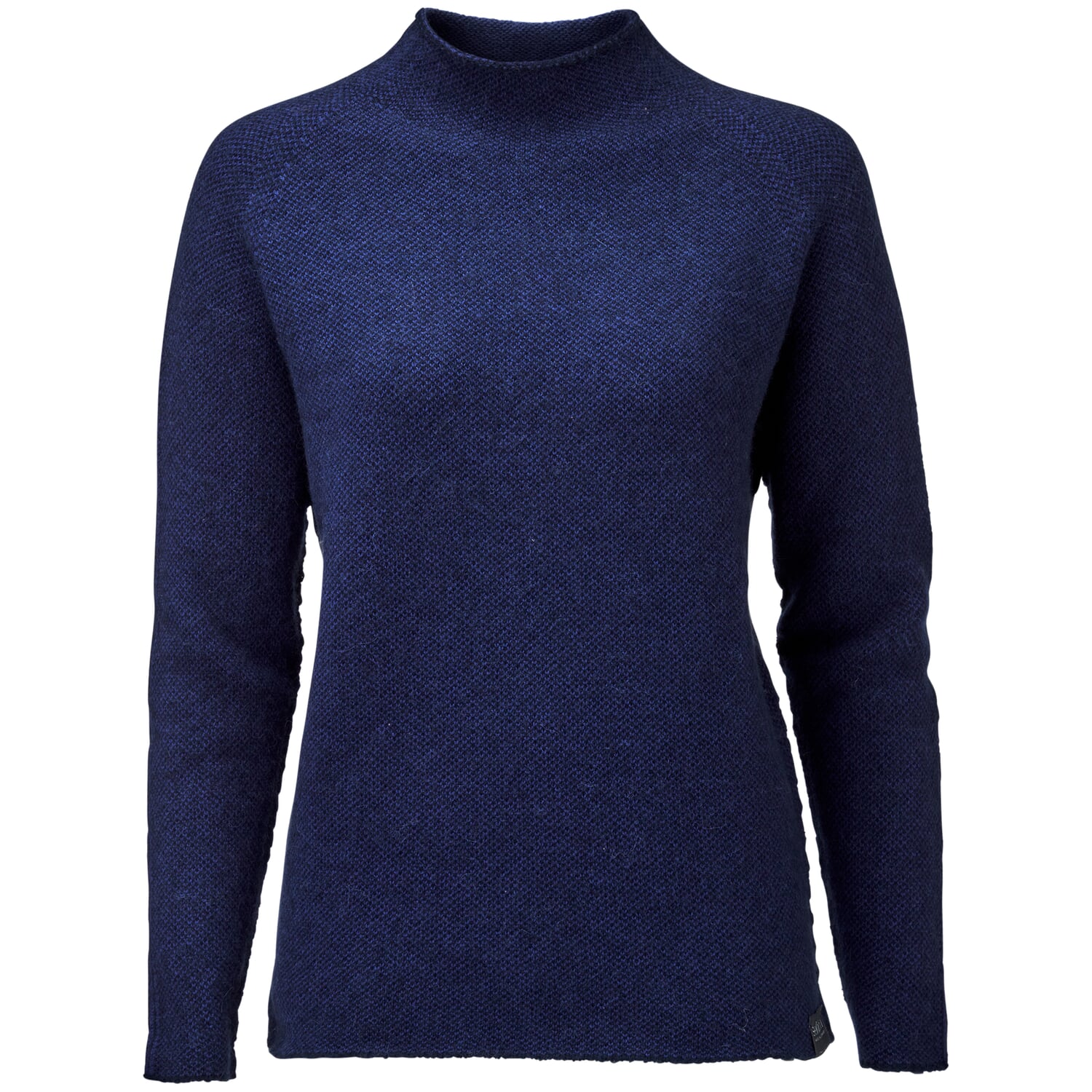 Dames trui met opstaande Blauw | Manufactum