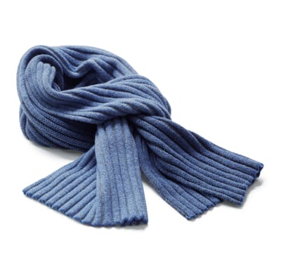 Blue Wool Scarf 