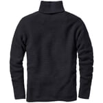 Mens turtleneck sweater Black-blue