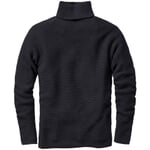 Pull à col roulé pour homme Bleu noir