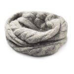 Ladies' knitted loop cable knit Light grey