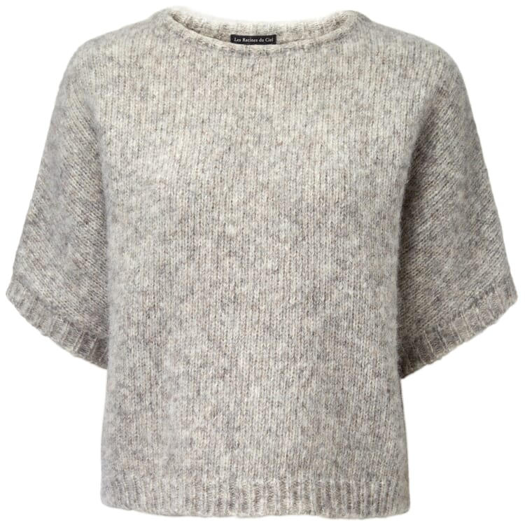 Pull-over femme manches trois-quarts, Gris clair