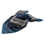 Ladies scarf patterned Blue-Grey
