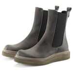 Barca da donna in pelle Grigio