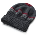 Men's knitted cap Anthracite Blue Orange