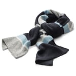 Men's knitted scarf Blue-Grey Orange
