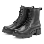 Ladies' leather boot Black