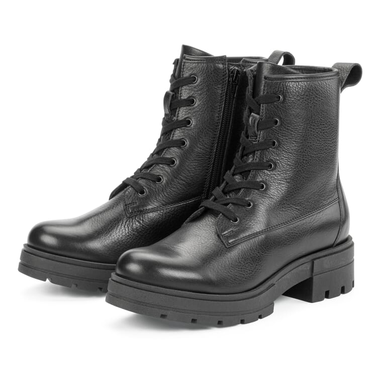 Ladies' leather boot, Black