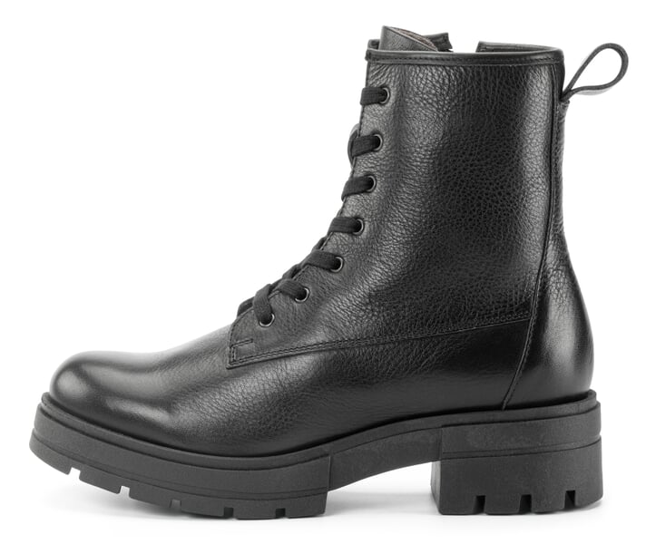 Ladies leather boat Black