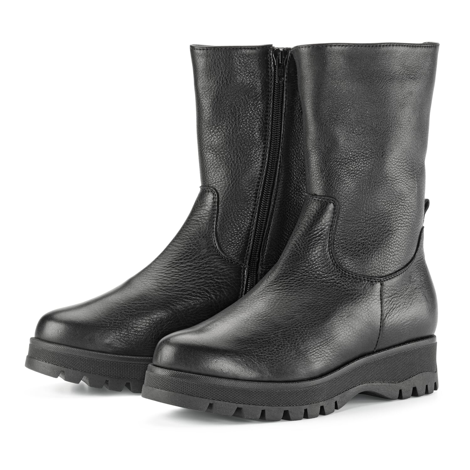 Maaltijd prioriteit Bijzettafeltje Ladies leather boots, Black | Manufactum