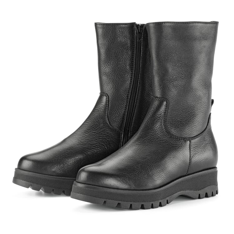 Ladies leather boots, Black