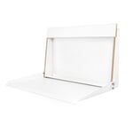 Escritorio de pie y secreter de pared Blanco