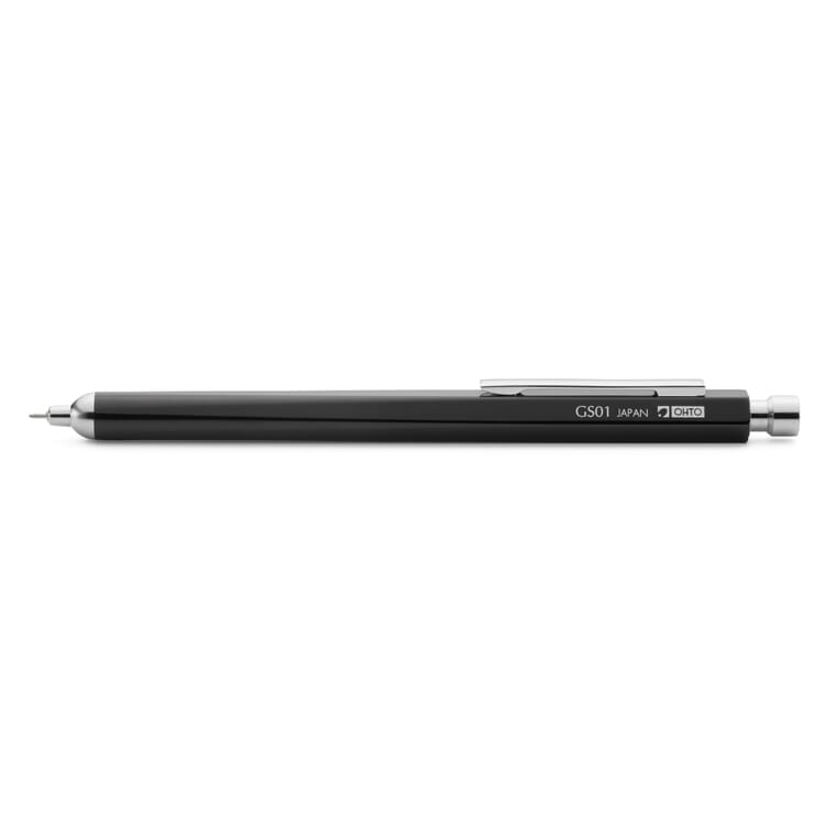 Fin blygel-rollerball i aluminium, Sort