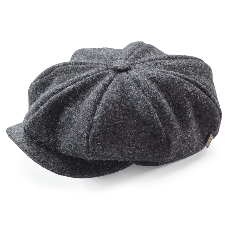 Kasket til mænd Harris tweed, Anthracite