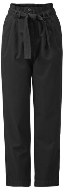 Ladies pants paperbag Black