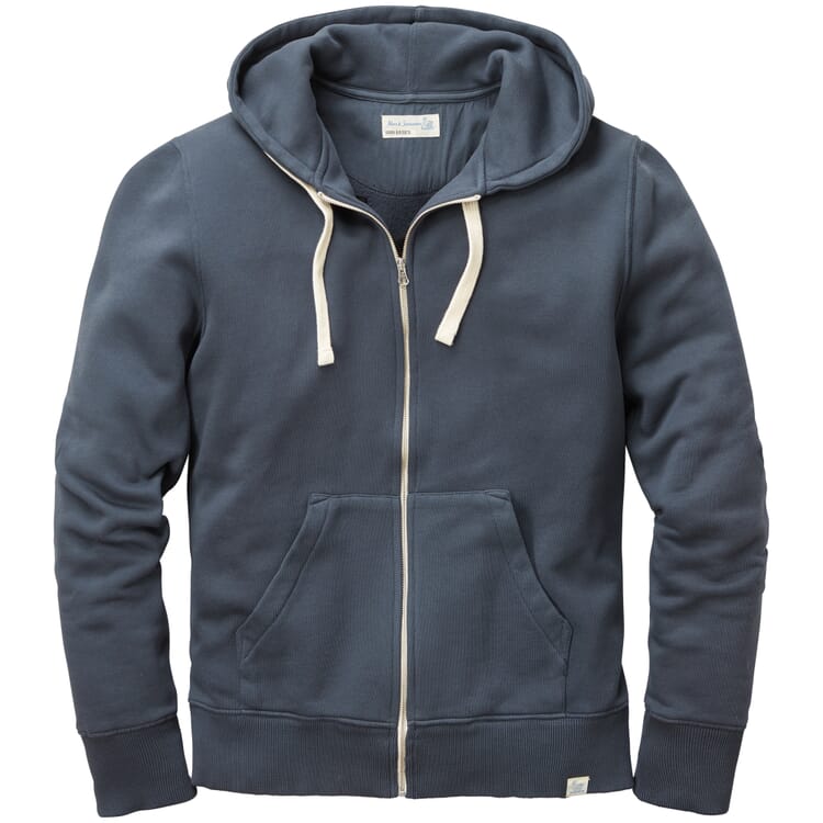 Giacca con cappuccio da uomo, Denim