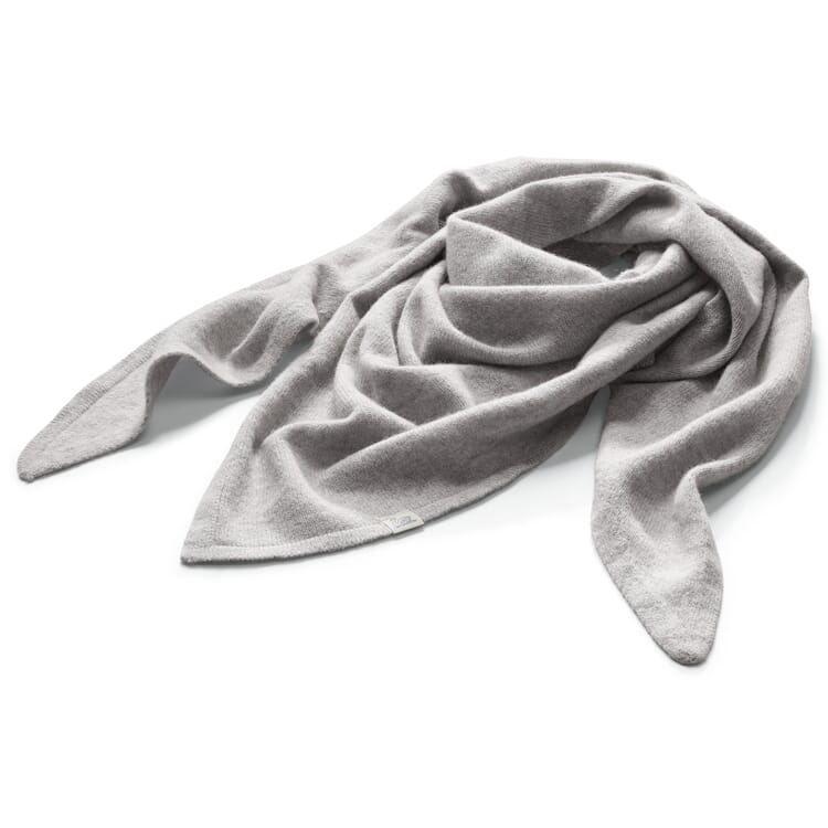 Ladies shoulder scarf, Grey melange