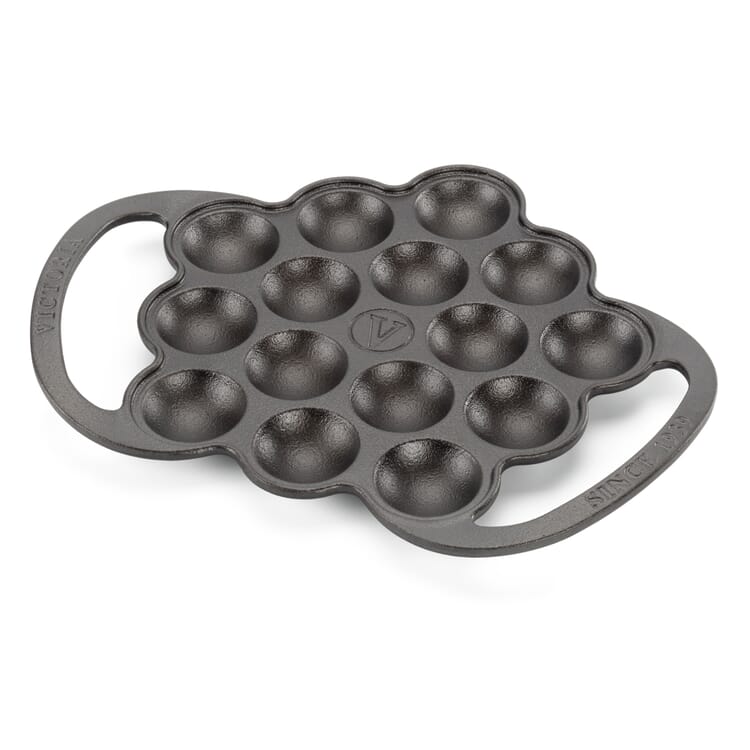 Poffertjes-pande i støbejern