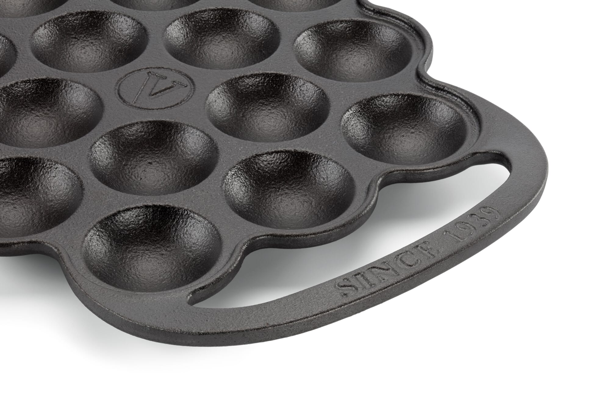 19 Holes Cast Iron Poffertjes Pan For