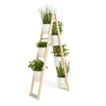 Plantenladder voor binnen en buiten Wit