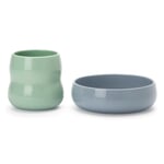 Set de vaisselle pour enfants en porcelaine Agave- Bleuet