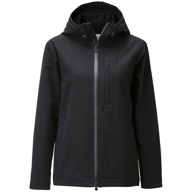 Softshell-jakke til damer, Sort