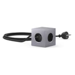 Steckdose Square 1 Aluminium