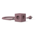 Square 1 socket Matte Red