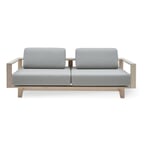 Sofa Wood Hellgrau