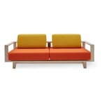 Sofa Wood Gelb/Orange