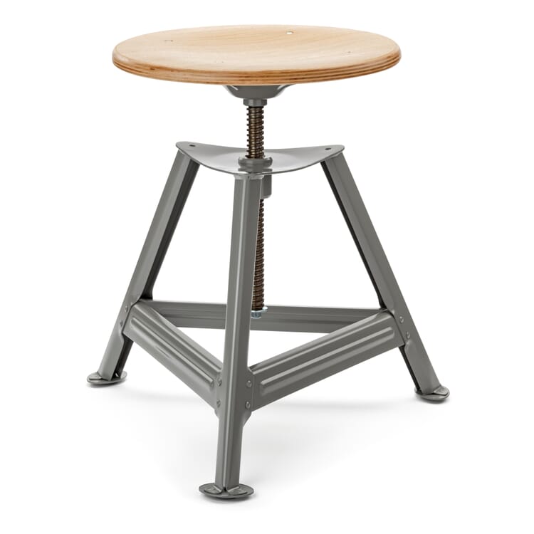 Tabouret Chemnitz, réglable en hauteur, RAL 7024 Gris graphite