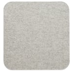 Coussin d'assise feutre carré Gris clair, chiné