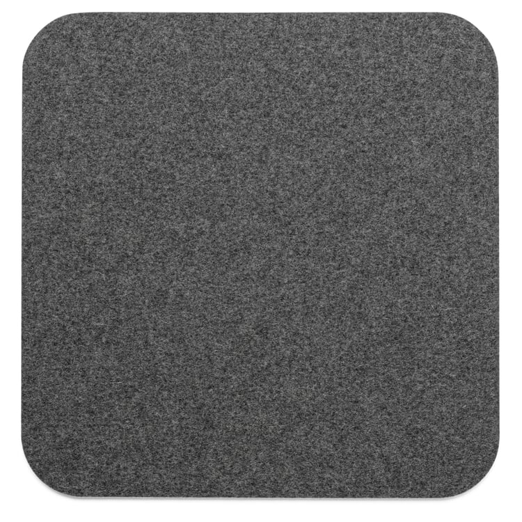 Seat cushion felt square, Dark gray, mottled | Manufactum