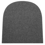 Seat cushion felt Frankfurt Dark grey, mottled