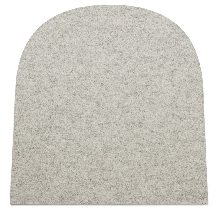 "Frankfurter" Felt Seat Cushion, Light gray